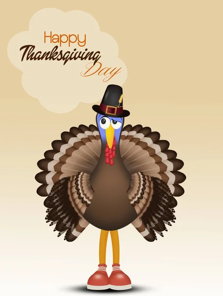 Funny Greeting Card Thanksgiving — Stock Photo, Image