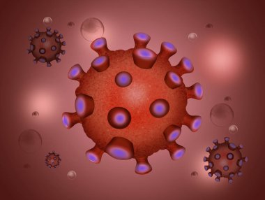 Coronavirus covid-19 'un çizimi