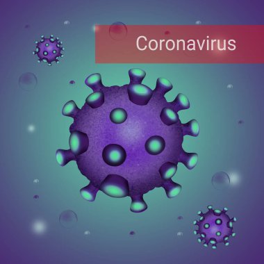 Solunum yolu enfeksiyonlu Coronavirüs 'ün çizimi