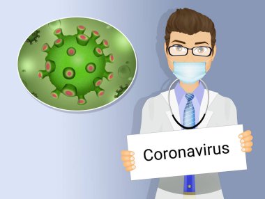 Koronavirüs enfeksiyonunun bir örneği.