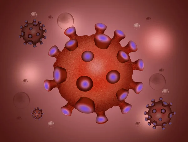 Illustrazione Del Coronavirus Covid — Foto Stock