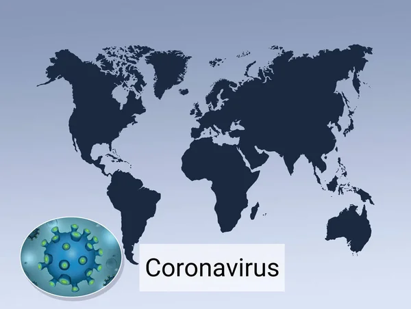 Illustration Coronavirus Varning Över Hela Världen — Stockfoto