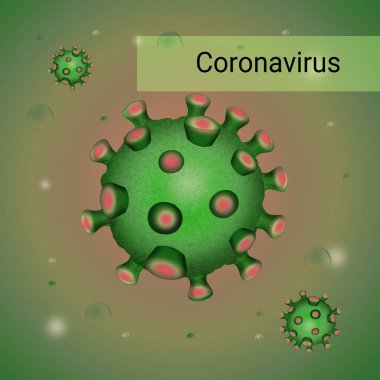 Solunum yolu enfeksiyonlu Coronavirüs 'ün çizimi