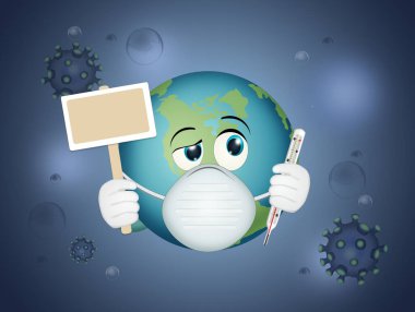 Covid-19 için karantinadaki dünyanın resmi