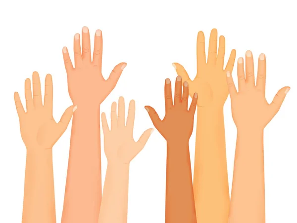 Руки Вместе Солидарности — стоковое фото
