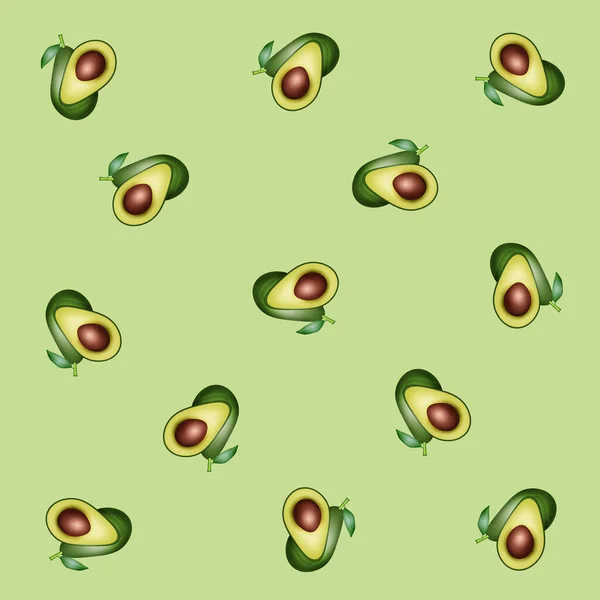 Illustratie Van Avocado Achtergrond — Stockfoto