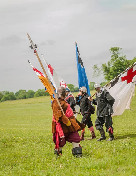 Scena di guerra civile inglese — Foto Stock