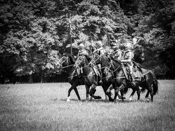 Cena de batalha da guerra civil inglesa — Fotografia de Stock