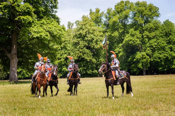 Escena de batalla de guerra civil inglesa — Foto de Stock