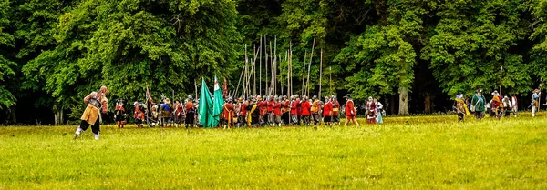 Scenę bitwy angielskiej wojny domowej — Zdjęcie stockowe