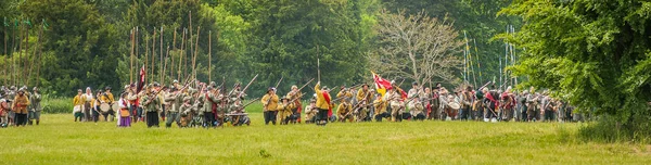 Anglická občanská válka bojová scéna — Stock fotografie