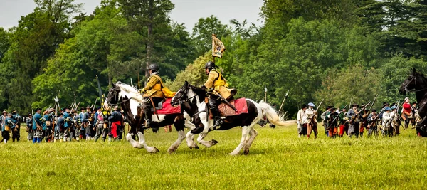 Scena di guerra civile inglese — Foto Stock