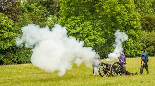 Cena de batalha da guerra civil inglesa — Fotografia de Stock