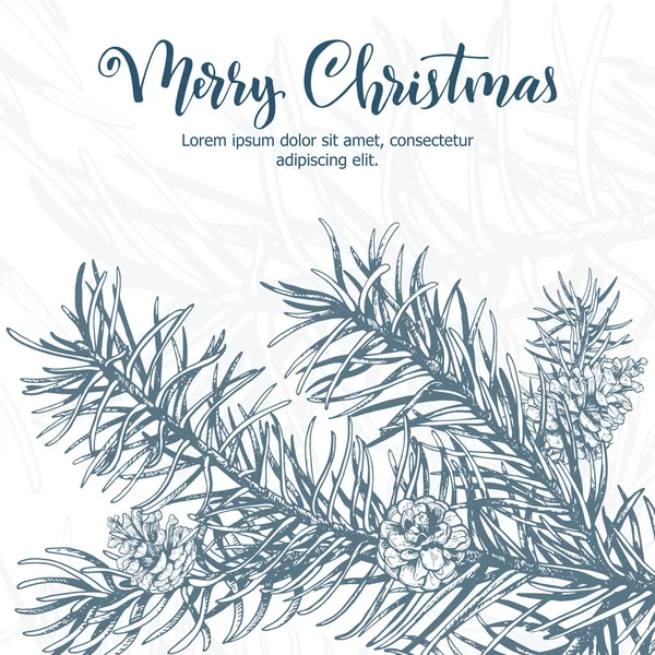 Dibujo de Navidad ilustración dibujada a mano — Vector de stock