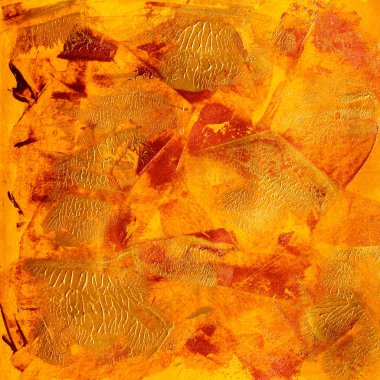 Sarı ve turuncu boyalı doku