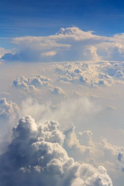 kabarık bulutlar hava gökyüzü görünümü arka plan