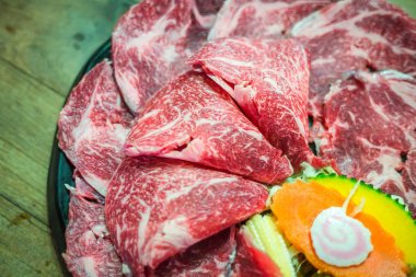 Ham sığır eti dilim Barbekü, Japonya gıda ve Kore gıda için.