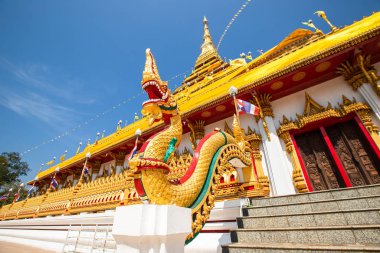 Khonkaen, THAILAND - 9 Şubat 2020: Phrathat KhamKaen at Wat 