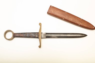 ahşap scarbard yüzük hançer