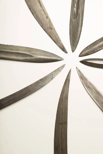 Colección de cuchillas y espadas — Foto de Stock