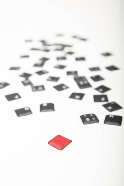 Rasgele dağınık gevşek klavye tuş kapakları