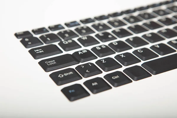 Low angle view of a computer keyboard — Stock Photo, Image