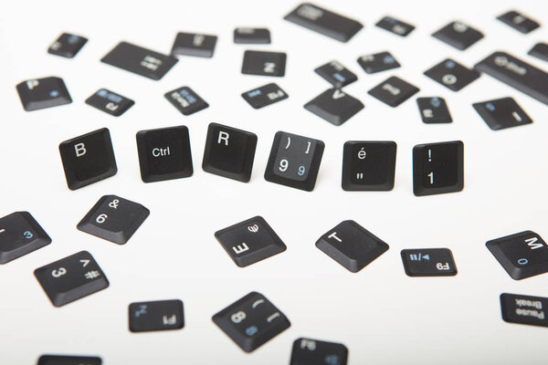 Loose scattered composed key covers