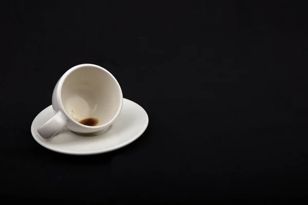 Tom lite kopp kaffe på sida — Stockfoto