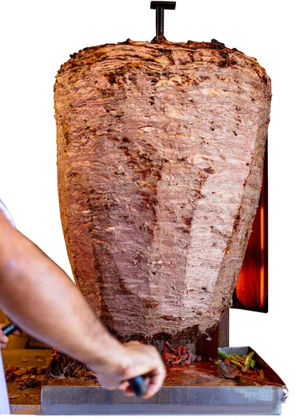 Traditioneel Turks Eten Doner Kebap Istanbul Turkije — Stockfoto