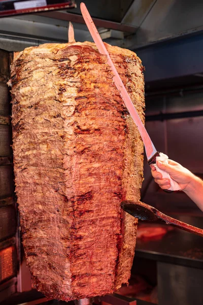 Traditioneel Turks Eten Doner Kebap Istanbul Turkije — Stockfoto