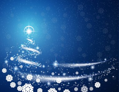Mavi Noel arkaplanı