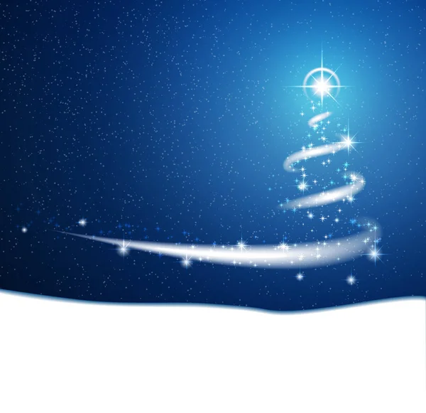 Blue abstract Christmas background — Stock Photo, Image