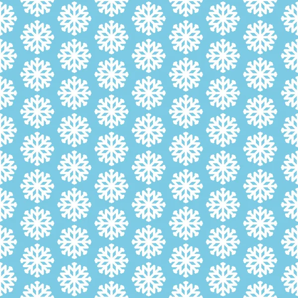 Modèle sans couture avec flocons de neige sur fond bleu — Photo