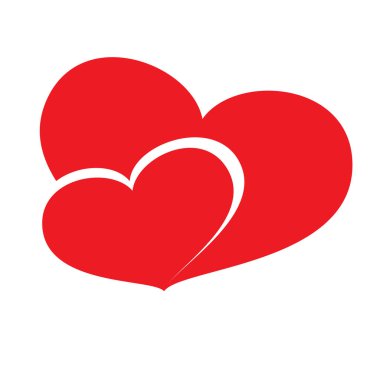 Logo kalpler Sevgililer günü
