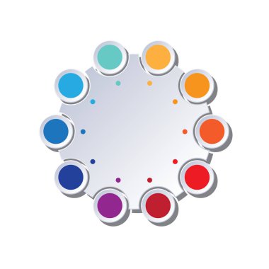 Modern Infographics 10 seçenekleri sayılı