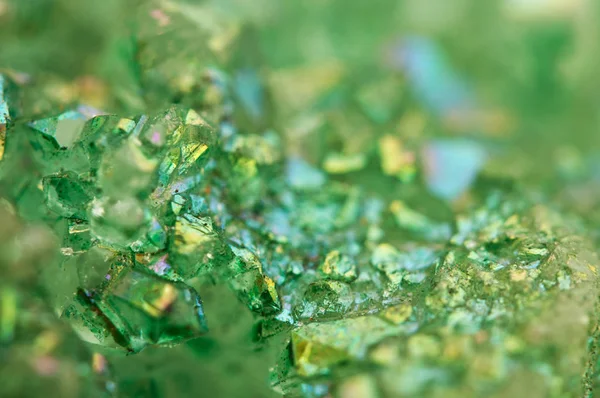 Fondo cristales verdes Ágata. Macro . — Foto de Stock