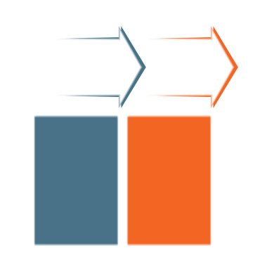 Zaman çizelgesi Infographic rengi 2 okları