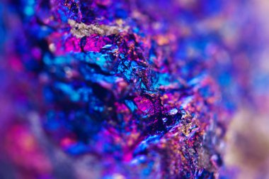 Doğal mineral gelen renkli metal arka plan. Makro