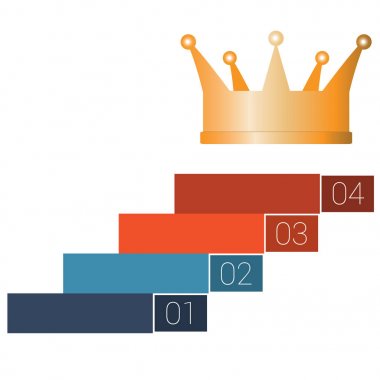 başlangıç Infographic 4 adımlar