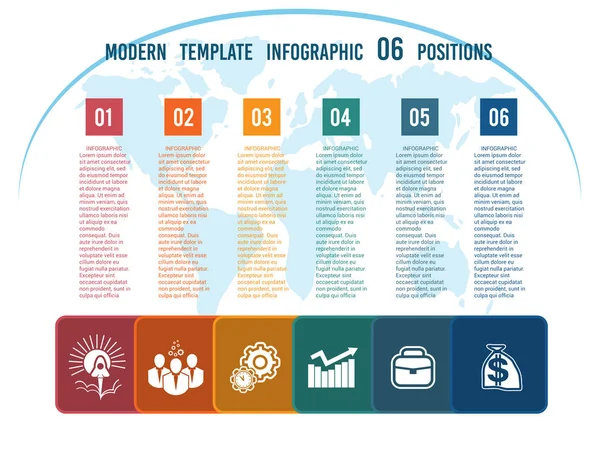 Sütunlar için metin haritada bir dünya 06 ile renkli kareler yerine koymak