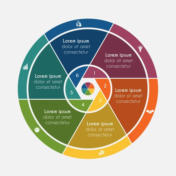 Vektör çizim evrensel düz şablon öğeleri Infographic