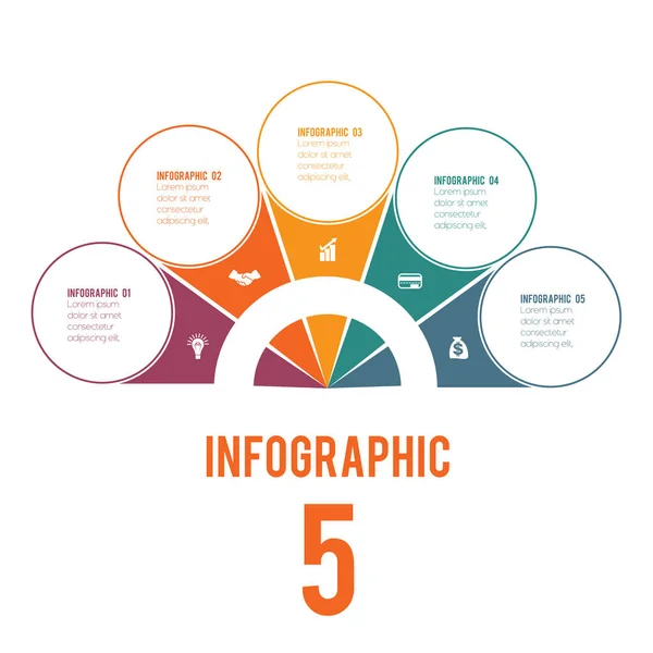 Elements Infographics Conceptual Cyclic Processes Possible Use Workflow Banner Diagram — Stock Vector