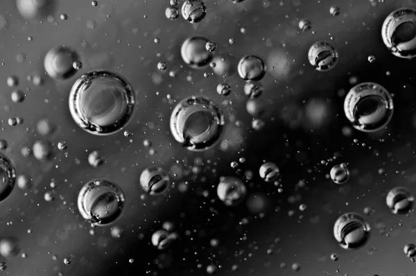 Movement Air Water Macro Black White Eco Concepts Drinks Liquids — Stock Photo, Image