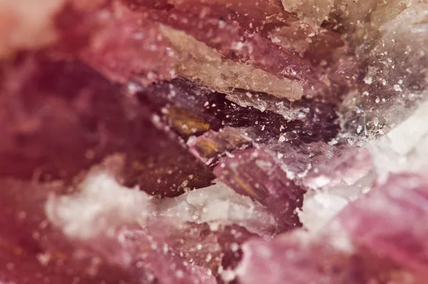 Natural Crystal Crystal Background Macro Mineral Burgundy — Stock Photo, Image