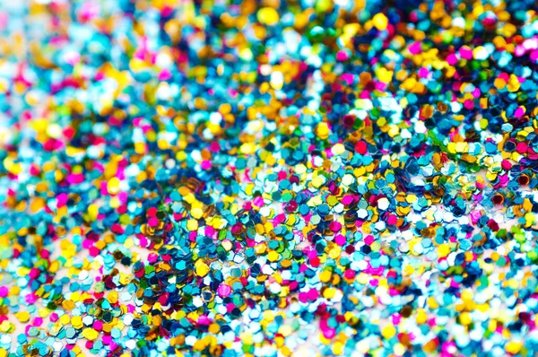 Antecedentes Confeti Coloreado Efecto Desenfoque Parte Foto — Foto de Stock