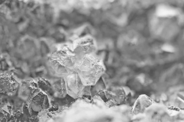Grey Crystals Black White Background Projects Black White Photography — Stock Photo, Image