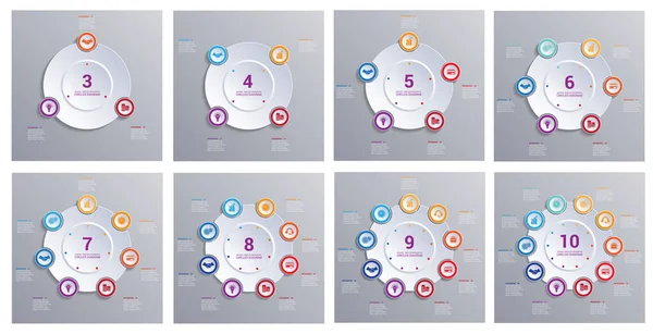 Sjablonen Moderne Infographic Voor Opties Zakelijke Presentatie Training — Stockvector