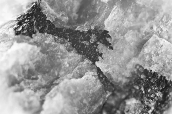 Nugget Macro Hermoso Fondo Abstracto Fantástico Blanco Negro — Foto de Stock