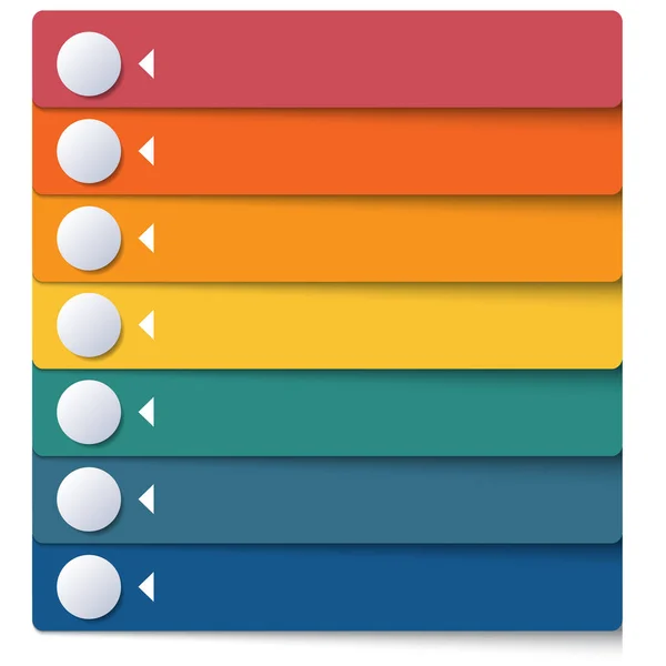 Sjabloon Voor Infographics Van Kleurenstrips Voor Opties Voor Banner Bedrijfsprocessen — Stockfoto
