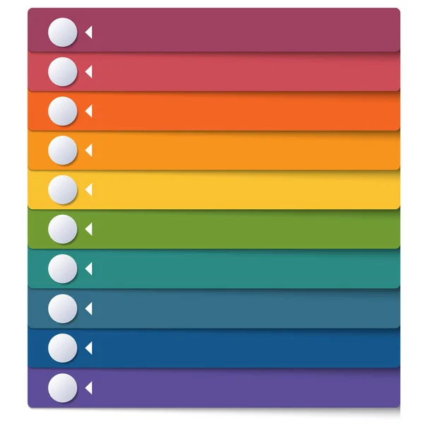 Sjabloon Voor Infographics Van Kleurenstrips Voor Opties Voor Banner Bedrijfsprocessen — Stockfoto